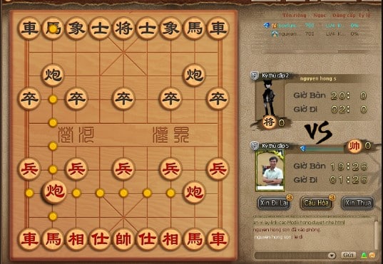 Chiến thuật chơi game cờ tướng qua mạng đỉnh nóc kịch trần