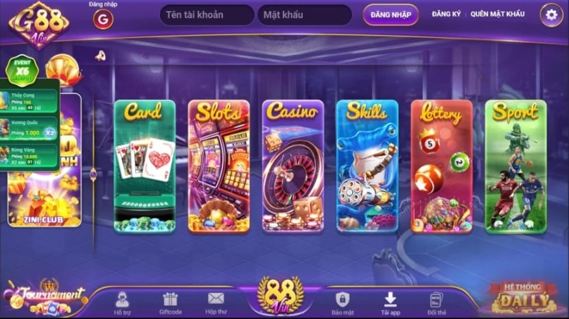 Chơi bài online tại cổng game G88vin ăn tiền nhanh
