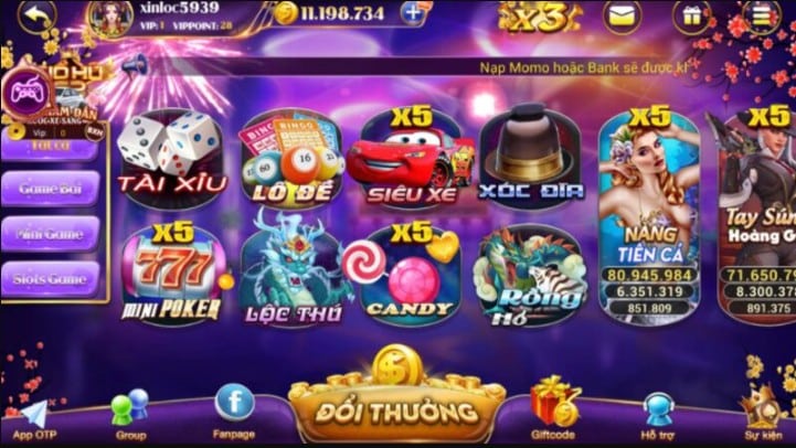 Giao diện và trải nghiệm người dùng mới mẻ tại Zozo Club
