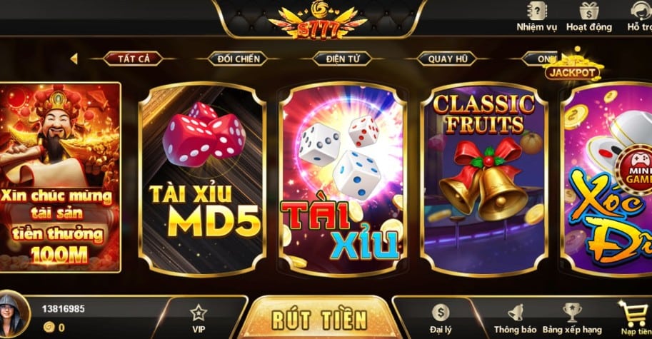 So sánh cổng game bài S777 và Rich888